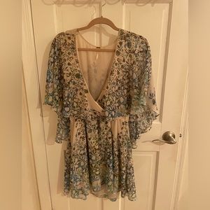 Free People Sparks Fly Cape Dress
